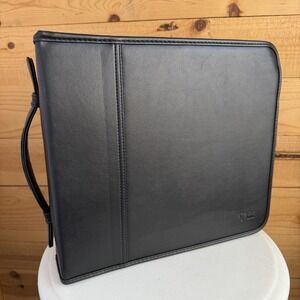 Case Logic Faux Leather Cd/Dvd Zipper Storage Carry Case Large Capacity VTG